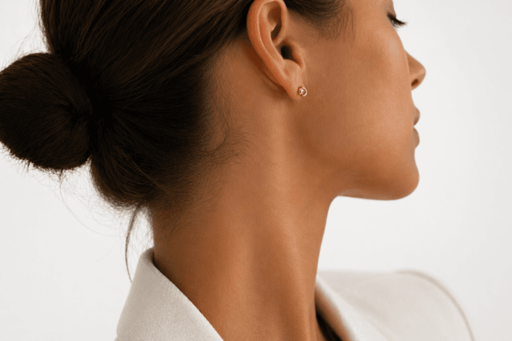 Looks com brincos pequenos do trabalho ao fim de semana